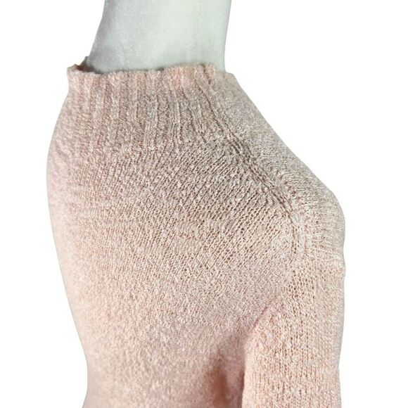 Lanvin Collection Luxury Silk Blend Short Sleeve Boucle Knit Sweater Small 6-8 P - Picture 12 of 13